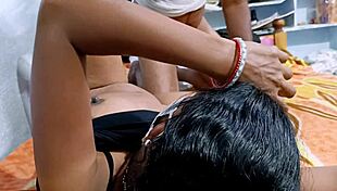 hey desihotcouple here with part 2, watch me lick this indian wife's pussy then doggystyle fuck