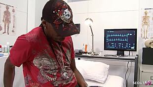 frustrated doc 😩 cant resist touching black boys monster dick seduces for rough interracial hospital fuck 💦