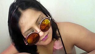 bbw latina unleashes super tongue skills before massive squirt explosion