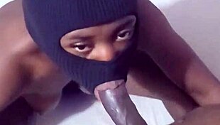 taking that thick chocolate cock balls deep in her tight hole