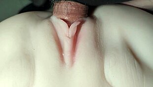 she spreads wide as i slam deep into her shaved pussy close up for your view