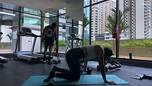 Smell My Sweaty Bush and Dirty Ass After Intense Gym Yoga Session!