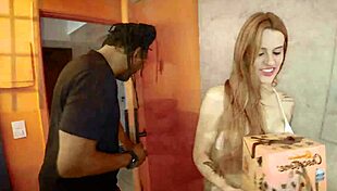 Gringo's Christmas Gift: Brazilian Redhead Rides Monster Cock as Cuck Watches