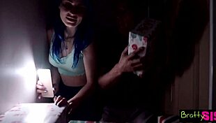 unwrapping jewelz blu's big tits and ass for taboo christmas morning fuck