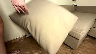 stepmom traps herself in sofa begging for rough pounding