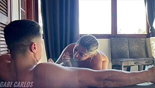 vazou video of brazilian housewife with big ass tits giving pussy to gym personal trainer at home