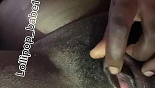 sexy black babe smokes up shakes ass horny at home alone