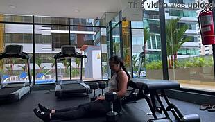 Smell My Sweaty Bush and Dirty Ass After Intense Gym Yoga Session!