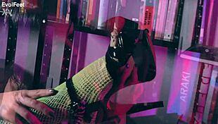 She's a feet pervert craving licks and worship right now?