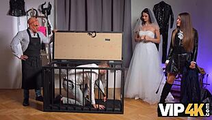 curvy bride cheats pre-wedding dominated by stranger huge cock fetish