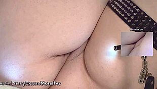 wanna see this retro pussy exam with gaping spread in cosplay gloves?