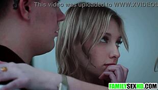 Stepmom teaches stepson stepdaughter fucking in taboo threesome