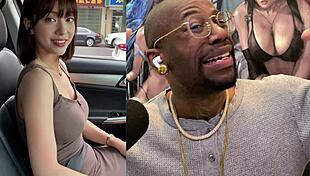 Big Breast Transgender Girl Cums from Deepthroat Clown Cock