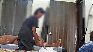 hey you gotta see this hidden cam catching that sneaky happy ending massage action 😏