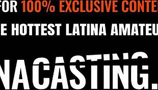 huge tits latina's pussy slammed hard during rough fake casting bang!