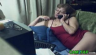Granny with glasses wanna see you cum on webcam?