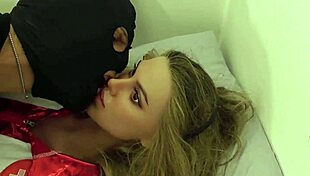 fake doll moans loud tied up oiled gaped by savage monster cock