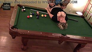 Hot Milf Wife Handled Rough on Pool Table Huge Tits Bounce