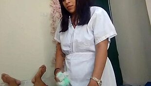 step into this mexican hospital where sexy nurse with big tits sucks patient cock tight