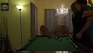 Hot Milf Wife Handled Rough on Pool Table Huge Tits Bounce