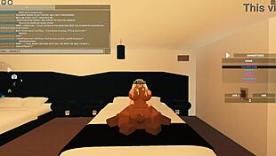 roblox babe rides big black cock in wild ebony session