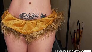 Leya Falcon Big Ass Takes Brutal Kinky Anal Dildo Insertion