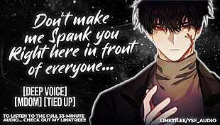 Professor spanks you hard for disobeying - hear my moans!