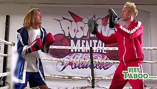 Family Boxing Turns Wild Beca Barbie Clarke Kent Axel Haze Threesome Fuck
