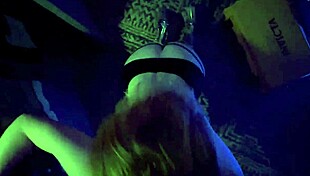 Cheetah Adora teases Miami booty dress on tour bus in stripper heels