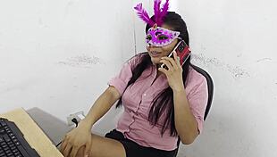 A Nympho Tricks Stepdad to Fix Computer Then Rides Old Limp Cock to Orgasm