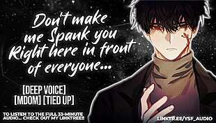 Professor spanks you hard for disobeying - hear my moans!