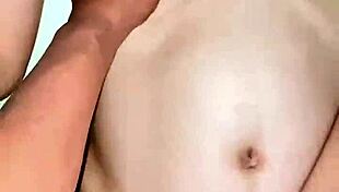 young lactating asian mom gets horny milk squeezed during intense homemade creampie