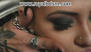 mistresses kennya sheyla aidaruler lexa dominate blonde sub in leather smoking session