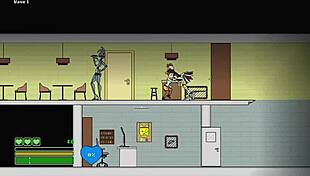 Futanari Monster Dominates Cartoon Captive In Game