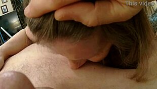 Granny Peggy Sue Delivers Deepthroat Vampiric Cocksucking with Massive Cum Swallow and Facial
