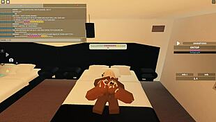 roblox babe rides big black cock in wild ebony session