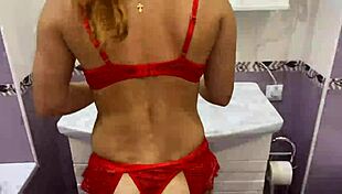 MY STEPBRO CAUGHT ME BATHROOM LINGERIE FUN FUCKING HAIRY PUSSY ON WASHING MACHINE 4K 60FPS