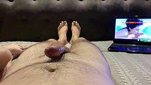 Edge to bursting orgasm in ultimate wank challenge
