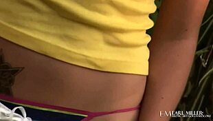 Tori Black's garden nudity hides wild pussy dildo cravings