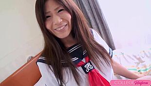 Shy Schoolgirl Yukari's Wet Pussy Fucked Hard by Casting Agent