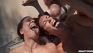 hey pool boy, these cougars want your cum on their faces??