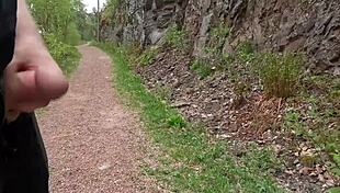 Chubbykaot Jerks Cock in Deep Woods!