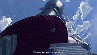Two huge giantesses tower tall over the city before crushing it flat beneath their soles