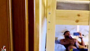 whoa caught my schoolmate stroking his huge cock now joining for wild group creampie party