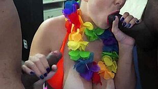 Blonde Slut's Carnival DP Threesome Prolapse Gape Thrills
