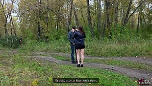 dude you won't believe this social experiment where a random guy licks my pussy outside