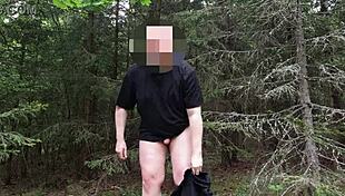 Chubbykaot Jerks Cock in Deep Woods!