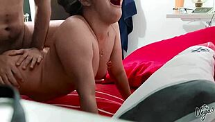 she had no idea my hidden camera caught her chubby curves in homemade action