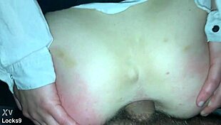whoa this teen slut gets her ass stretched hard in anal pounding