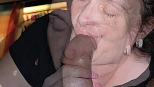 chubby ebony bimbo chokes on bbc with pink nails in sloppy gumjob